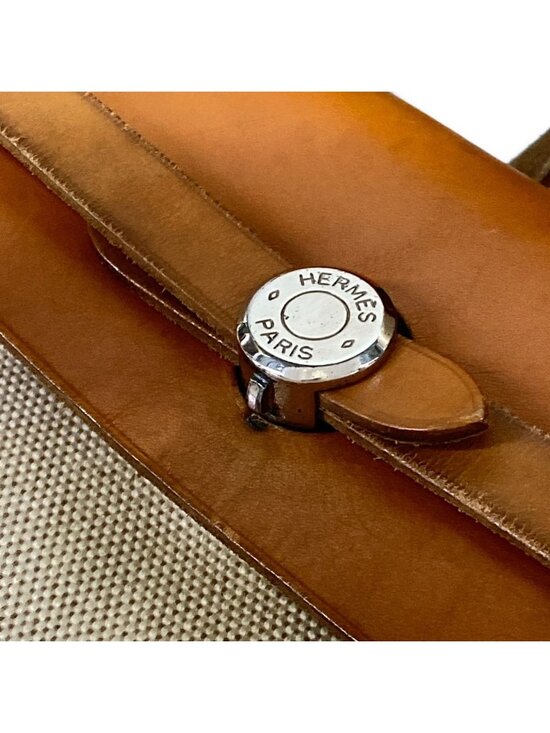 Hermes Backpack Herbag a Dos Ivory Brown main image 14